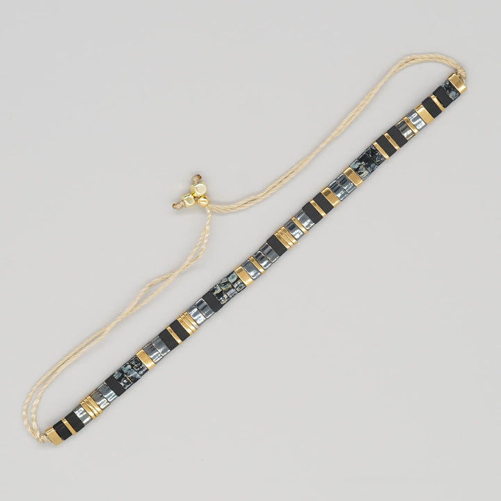 Minimalistisches, mehrfarbiges, verstellbares Armband aus Tila-Perlen - Stil Nr. 12 - image 20