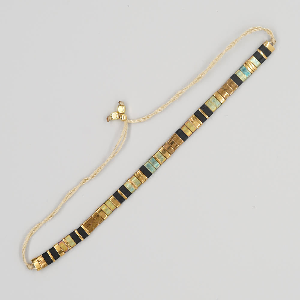 Minimalistisches, mehrfarbiges, verstellbares Armband aus Tila-Perlen - Stil Nr. 2 - image 9