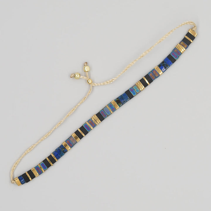 Minimalistisches, mehrfarbiges, verstellbares Armband aus Tila-Perlen - Stil Nr. 3 - image 10