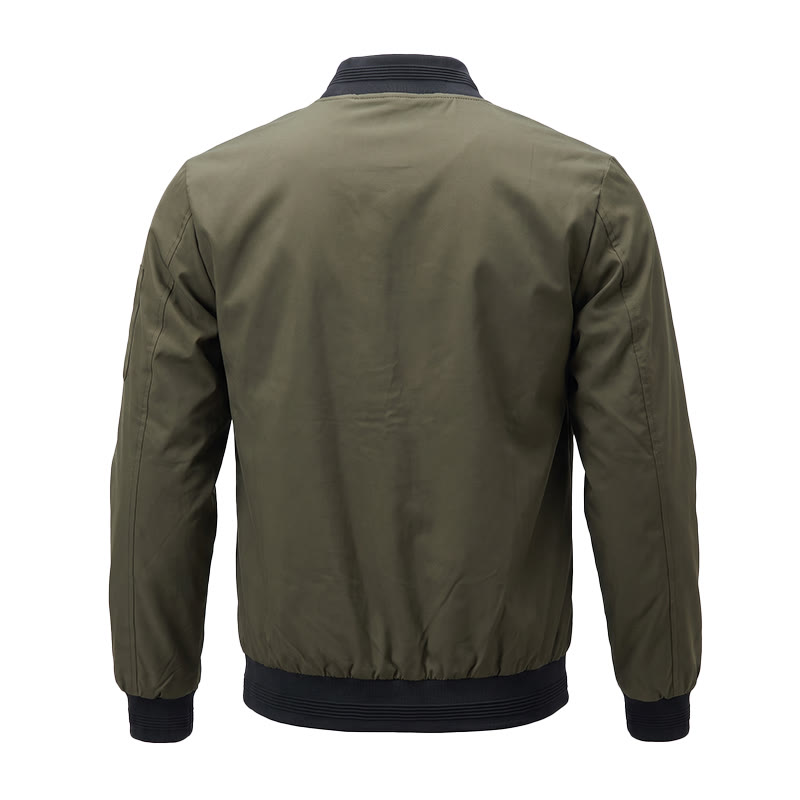 Klassische Bomberjacke für Herren mit Stehkragen - image 15
