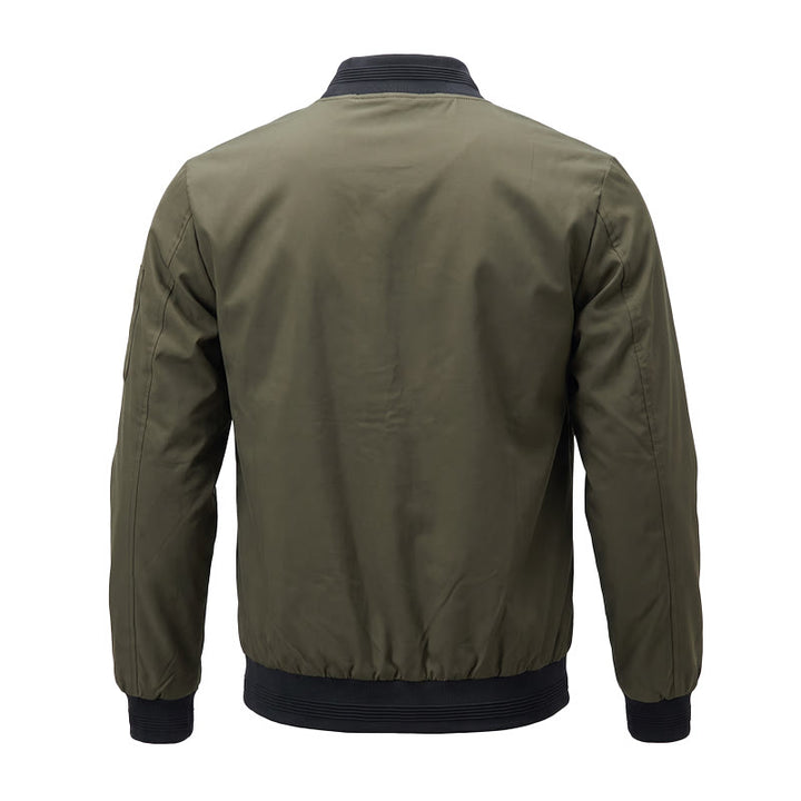 Klassische Bomberjacke für Herren mit Stehkragen - image 15