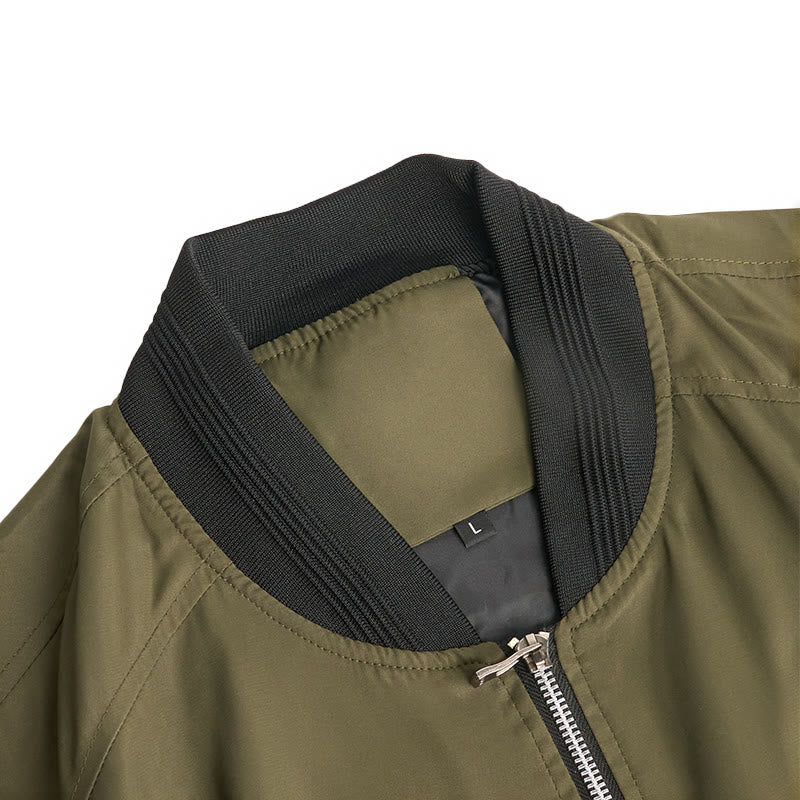 Klassische Bomberjacke für Herren mit Stehkragen - image 7