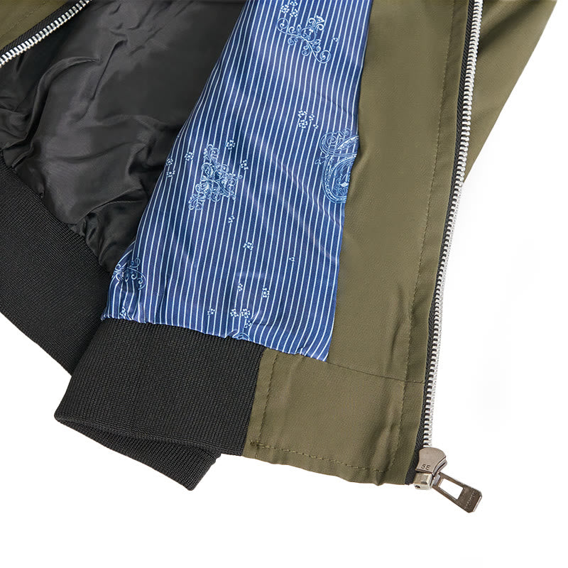 Klassische Bomberjacke für Herren mit Stehkragen - image 14