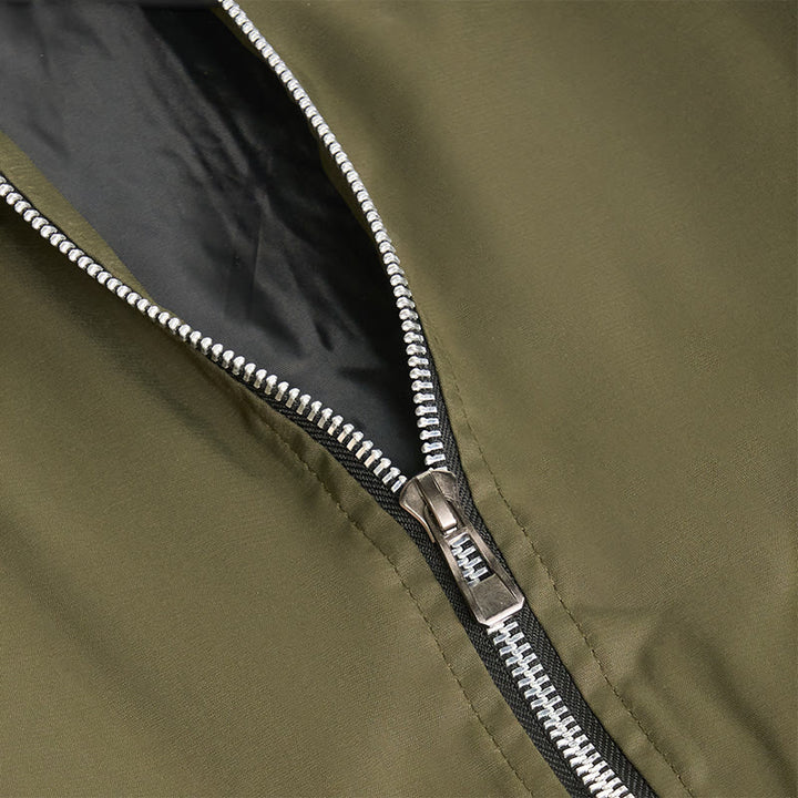 Klassische Bomberjacke für Herren mit Stehkragen - image 8