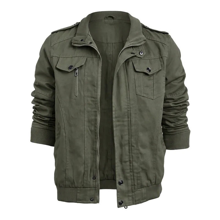 Robuste Herren-Cargojacke mit mehreren Taschen - Armeegrün - 6XL - image 2