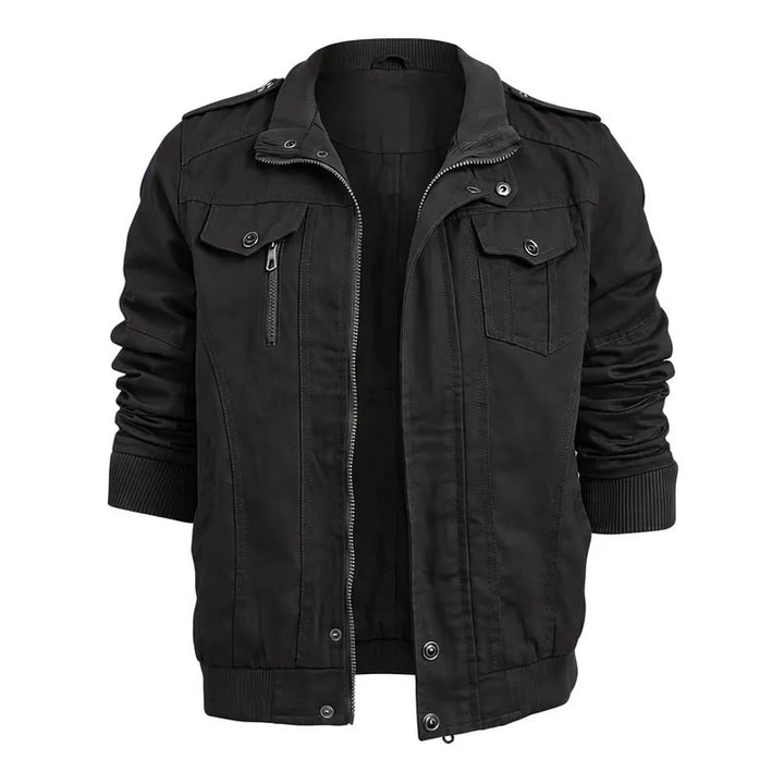 Robuste Herren-Cargojacke mit mehreren Taschen - Schwarz - 6XL - image 3