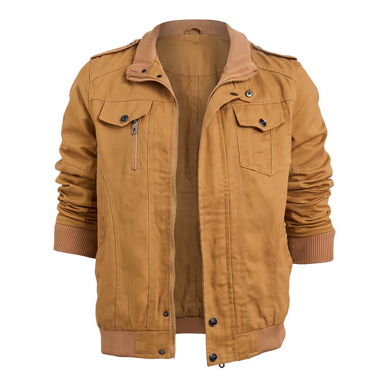 Robuste Herren-Cargojacke mit mehreren Taschen - Khaki - 6XL - image 1