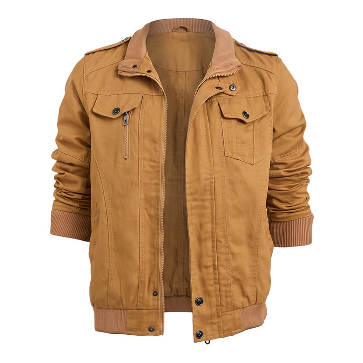 Robuste Herren-Cargojacke mit mehreren Taschen - Khaki - 6XL - image 1