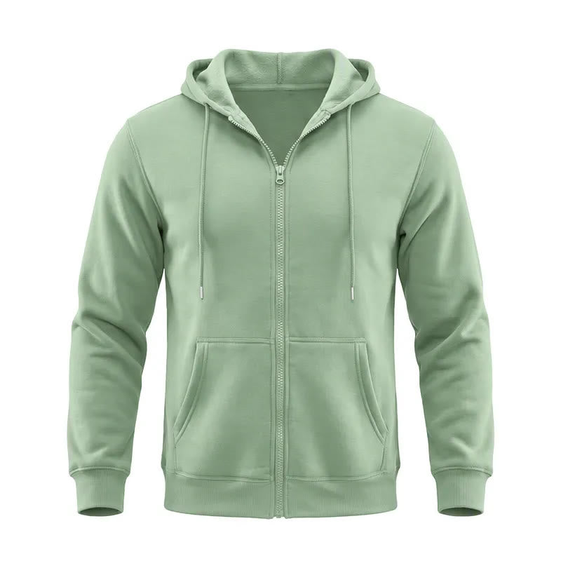 Herren-Fleecejacke mit Kapuze und lockerer Passform - image 4