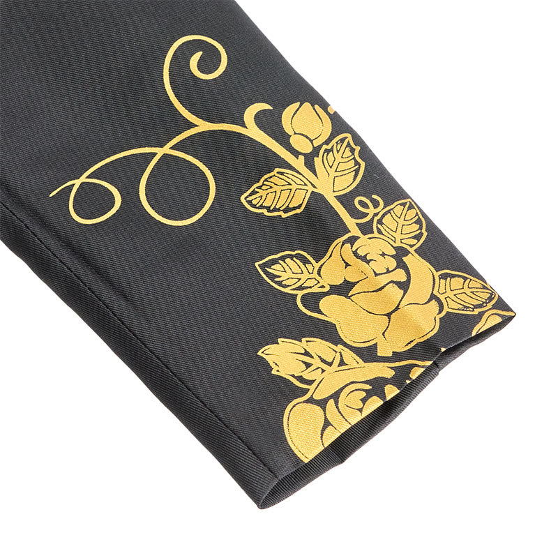 Herren-Partyblazer mit goldenem Blumenmuster - image 7