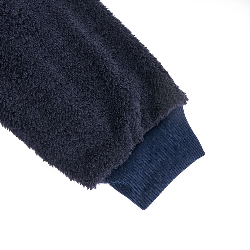 Herren-Fleece-Wintermantel mit Kapuze und Reißverschluss - image 18