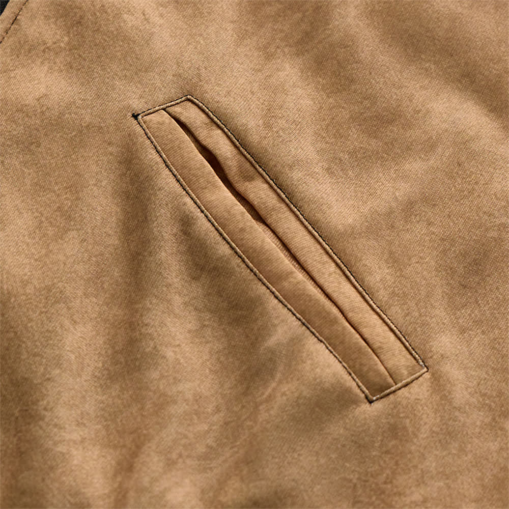 Herren-Vintage-Westernjacke im Azteken-Stil mit warmem Fleecefutter und Kapuze - image 6