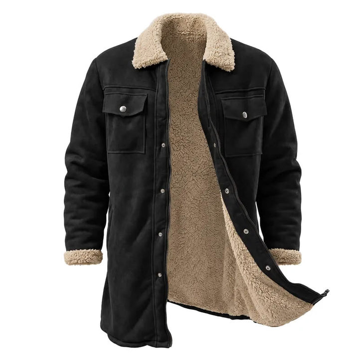 Vintage Western-Staubmantel mit vielen Taschen für Herren - Schwarz - Uni - 3XL - image 12