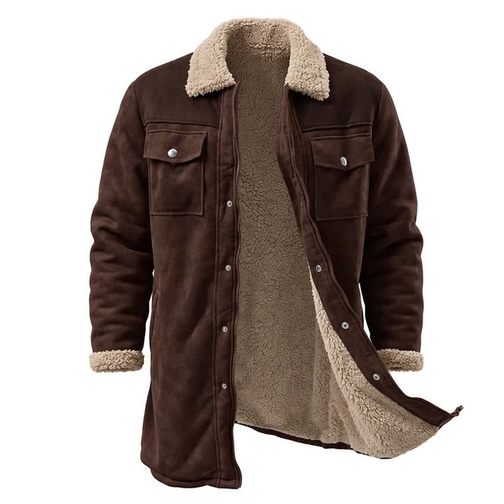 Vintage Western-Staubmantel mit vielen Taschen für Herren - Kaffee - Fest - 3XL - image 11