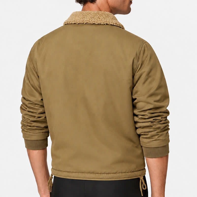 Warme Herren-Militärjacke, Winterbombermantel - image 2