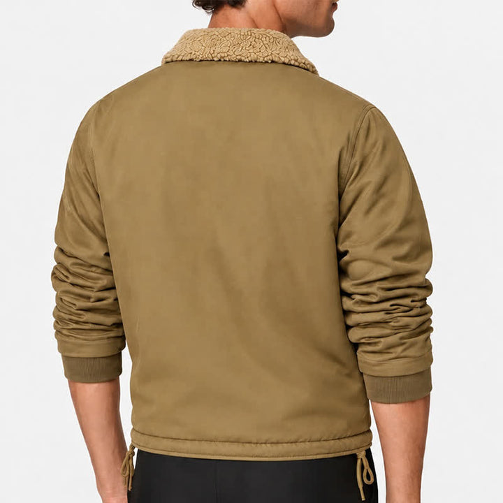Warme Herren-Militärjacke, Winterbombermantel - image 2