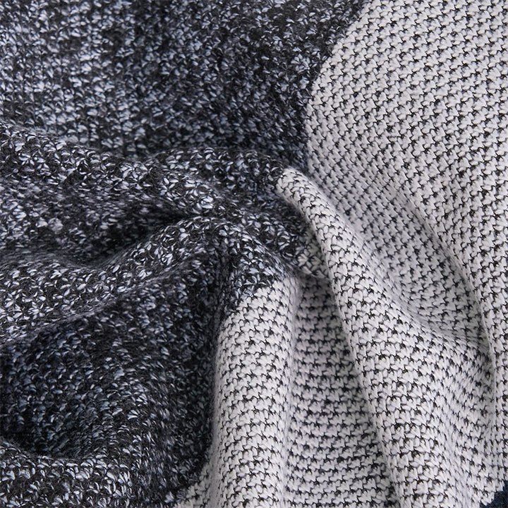 Herren-Strickjacke mit Farbblockmuster und Fleecefutter - image 8