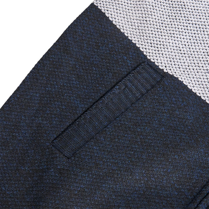 Herren-Strickjacke mit Farbblockmuster und Fleecefutter - image 10