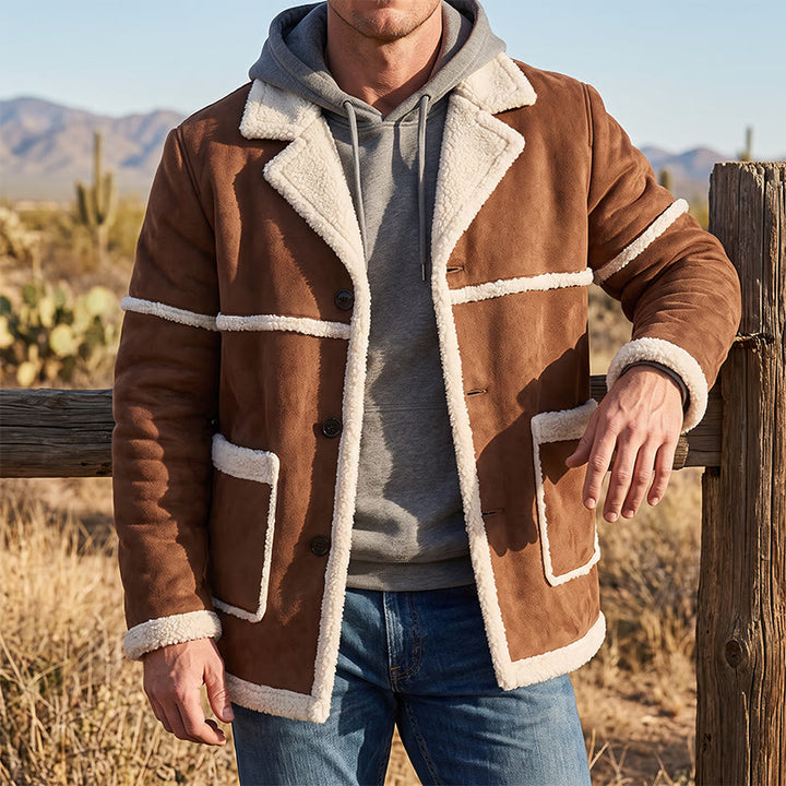 Britischer Shearling-Mantel für Herren - image 0