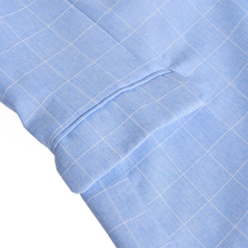 Herren-Businessblazer in Hellblau mit Karomuster - image 4