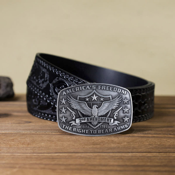 Herren DIY Adler Amerikas Freiheit Schnallen Ledergürtel