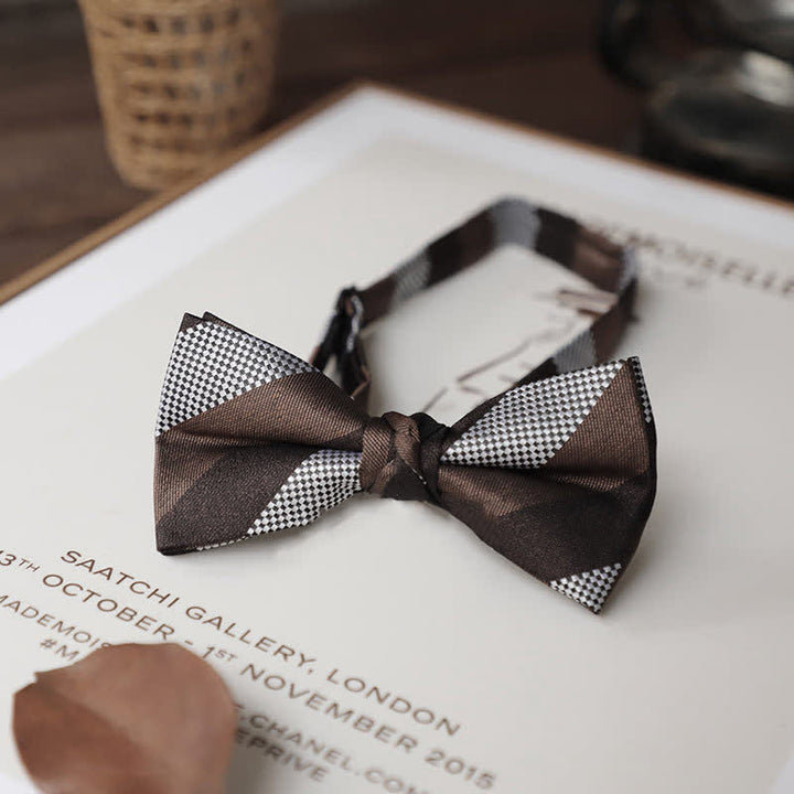 Herren Zarte Vintage Einfarbige Fliege