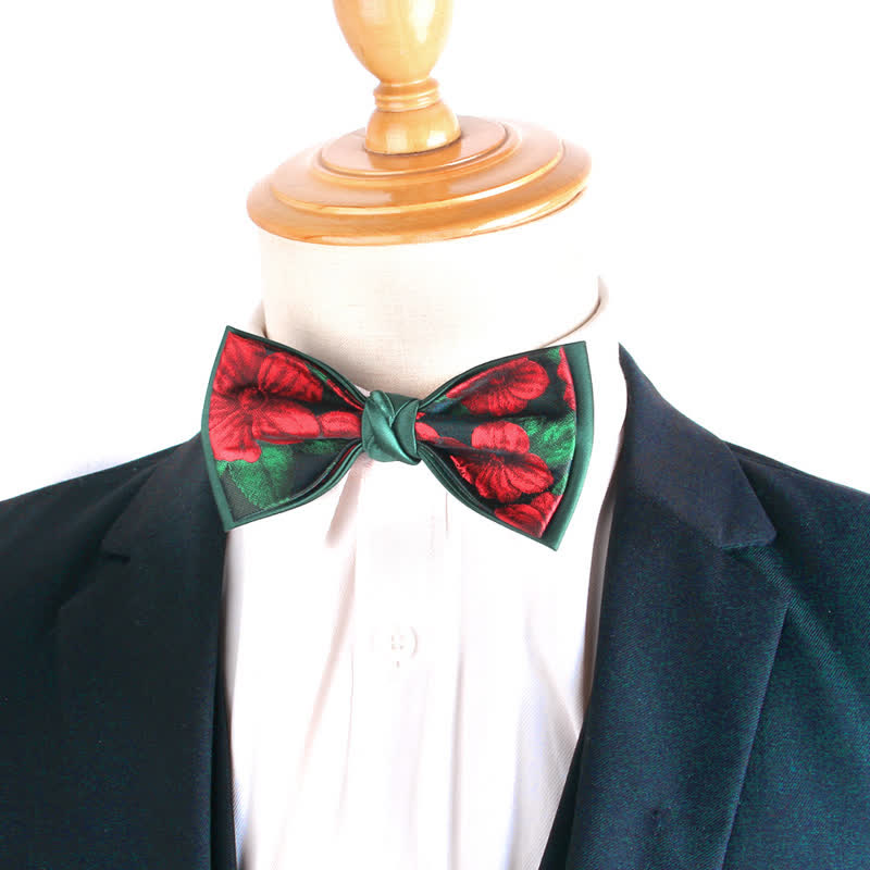 Elegante florale botanische Fliege für Herren