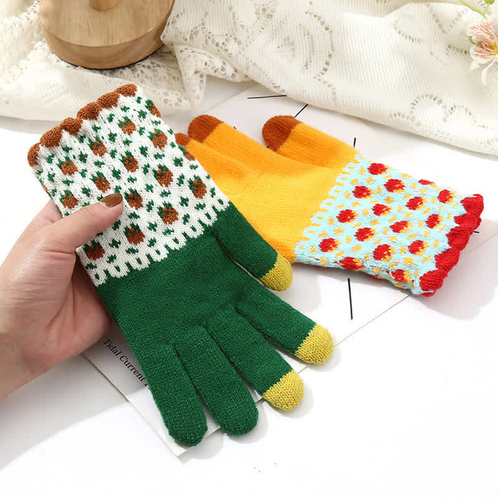 Damen-Gartenhandschuhe mit vollem Finger und Touchscreen-Funktion