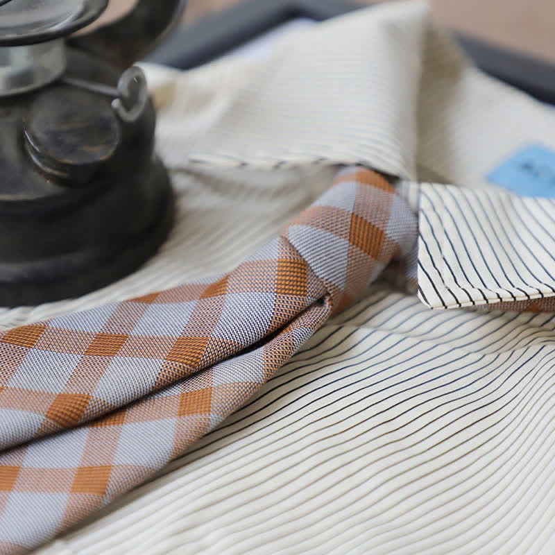 Zweifarbige Krawatte im Preppy-Stil für Herren