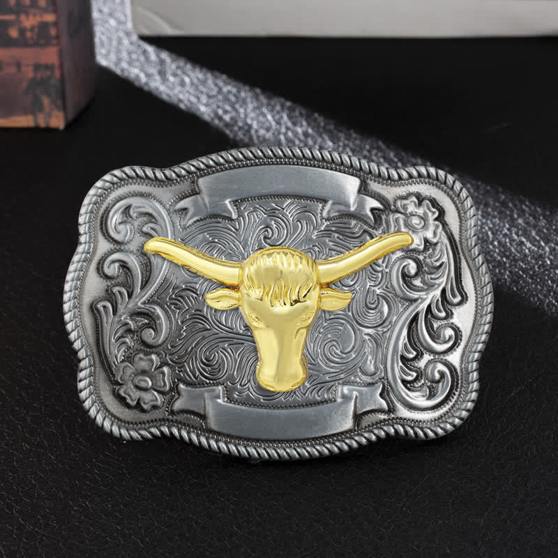 Herren DIY Ledergürtel mit goldener Tierschnalle