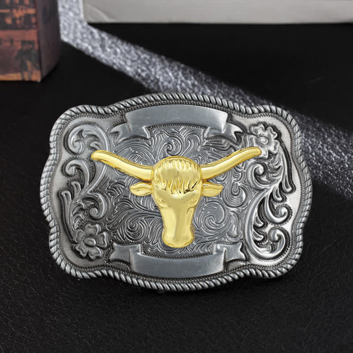 Herren DIY Ledergürtel mit goldener Tierschnalle