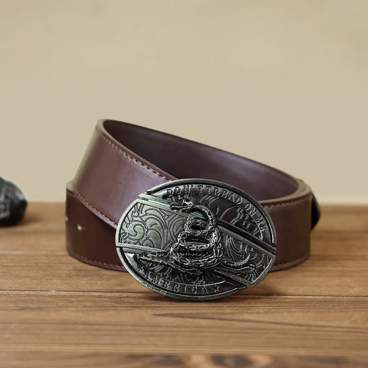 DIY Black Mamba Verstecktes Klappmesser Ledergürtel für Herren
