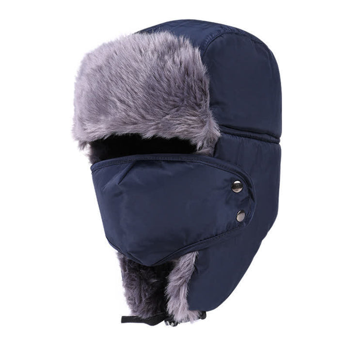 2-teiliger Satz Bergsteigergesichtsmaske und Trapperhut