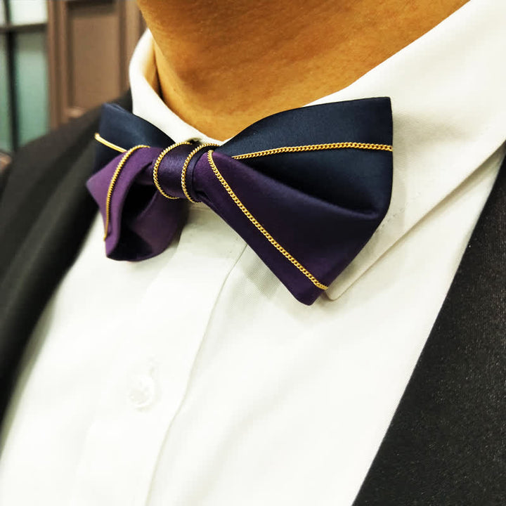 Herren schattierte Einstecktuch Twist Fliege