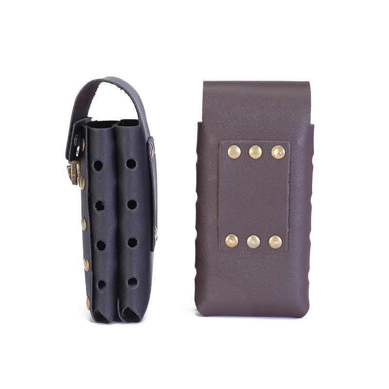 Vertikales Doppelschicht-Handytasche Gürteltasche
