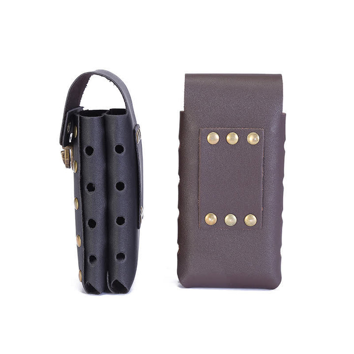 Vertikales Doppelschicht-Handytasche Gürteltasche