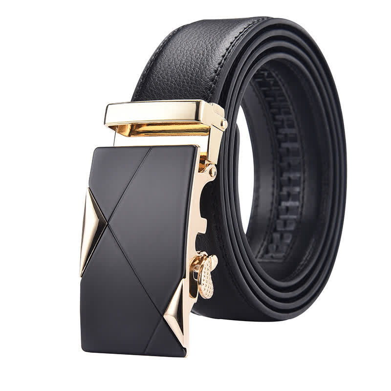 Luxuriöser geprägter automatischer Schnallengürtel für Herren aus Leder - Stil Nr. 2 - Gold - 46 - image 9