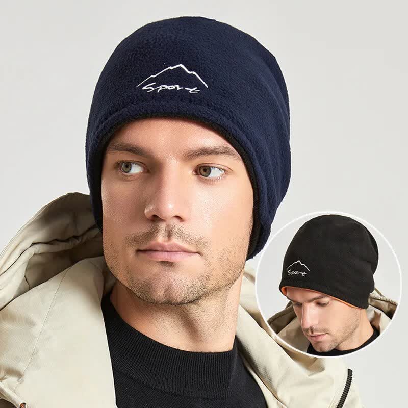 Winddicht Polar Fleece Wendemütze Warmer Hut