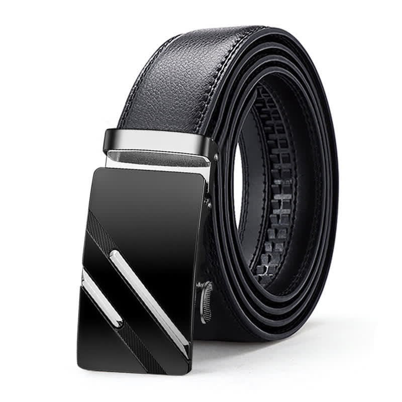 Luxuriöser geprägter automatischer Schnallengürtel für Herren aus Leder - Stil Nr. 1 - Silber - 46 - image 8