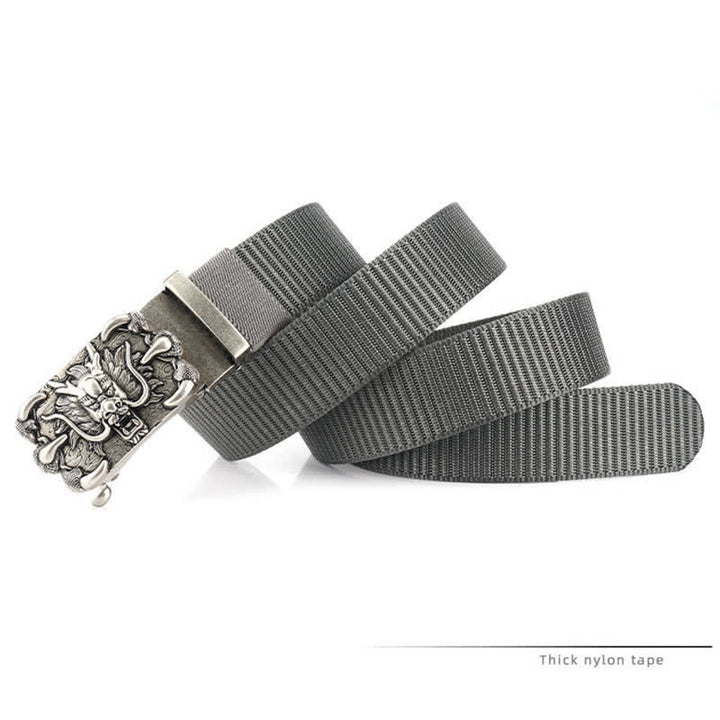 Herren Freizeit Nylon Gürtel mit Drachen Dekor