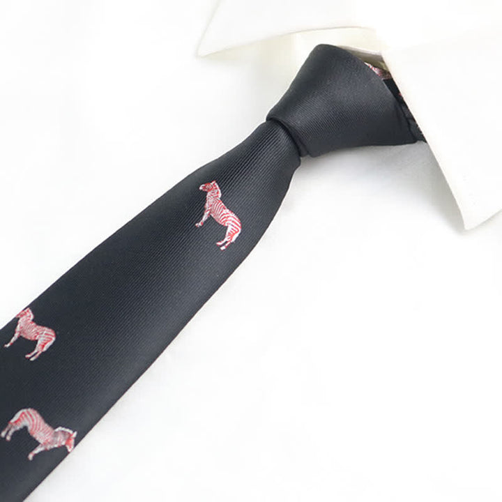 Herren Krawatte mit lustigen Tiermotiven