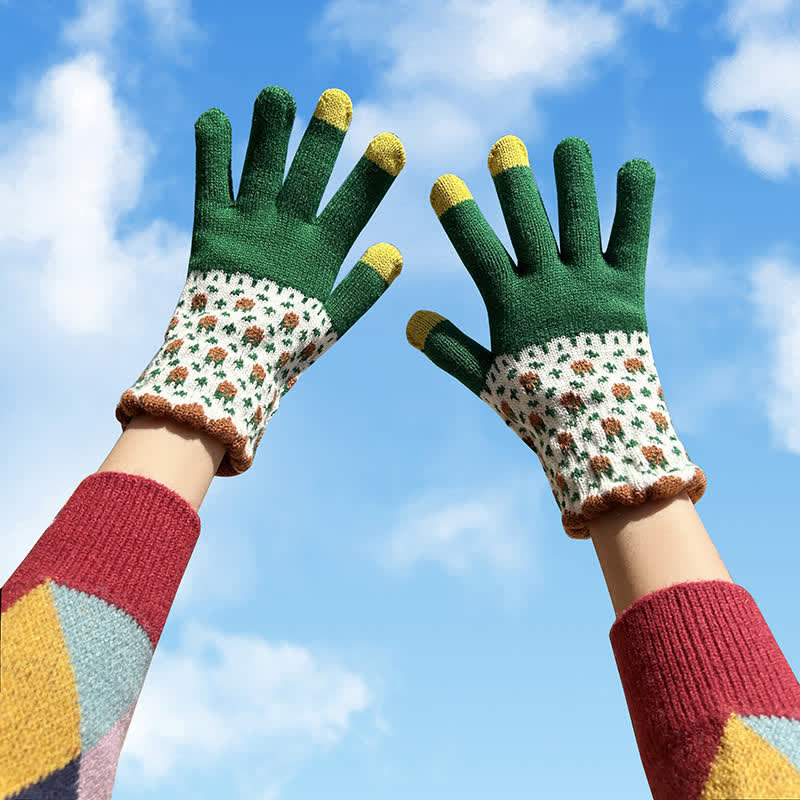 Damen-Gartenhandschuhe mit vollem Finger und Touchscreen-Funktion