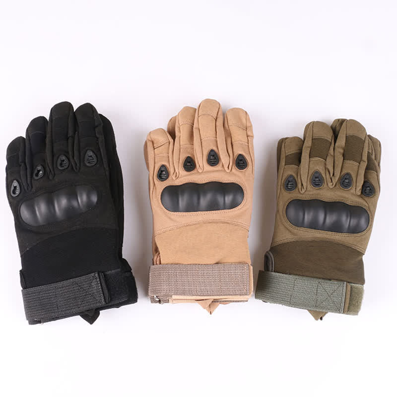 Motorradfahren Verdickte Fleece-gefütterte Taktische Handschuhe