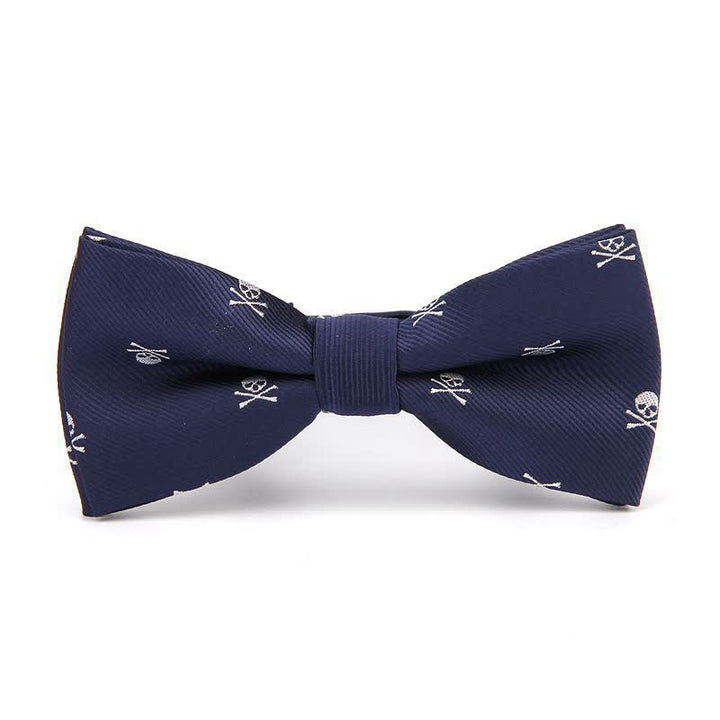 Herren Halloween Skelett Kreuzknochen Fliege
