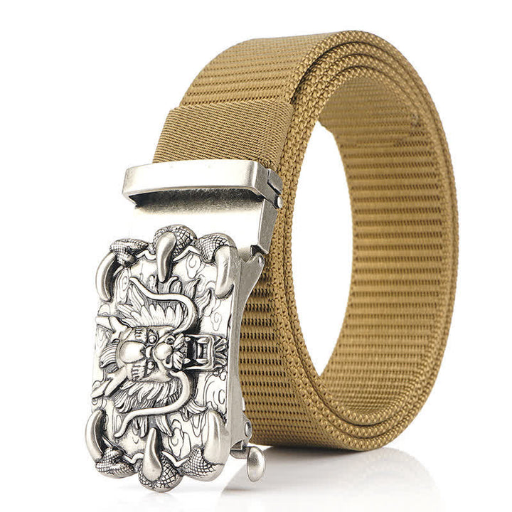 Herren Freizeit Nylon Gürtel mit Drachen Dekor