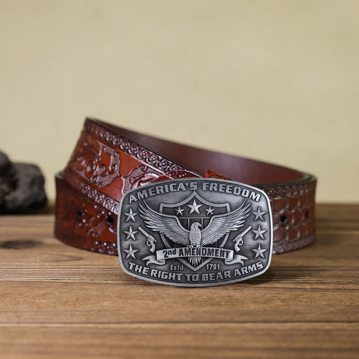 Herren DIY Adler Amerikas Freiheit Schnallen Ledergürtel