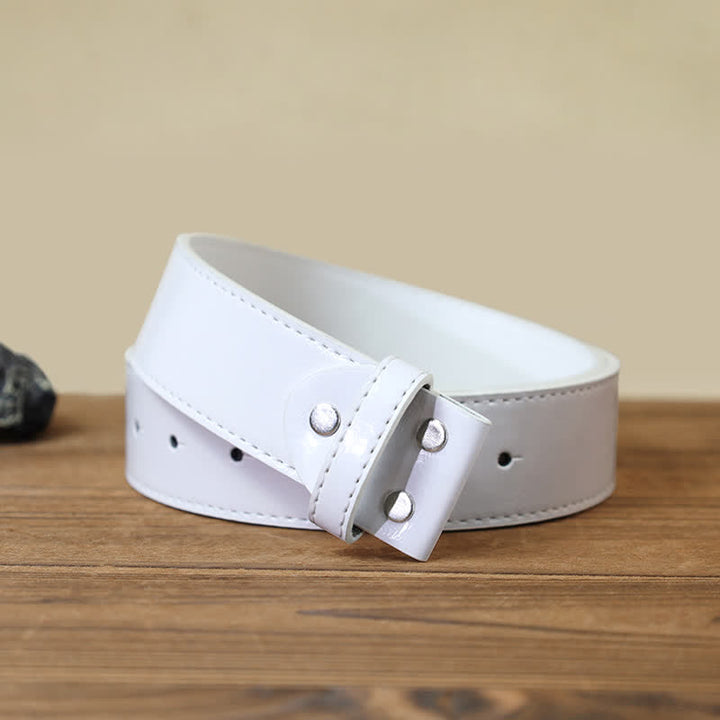 DIY-Ledergürtel mit Emaille-Wild Life-Hirschschnalle für Herren
