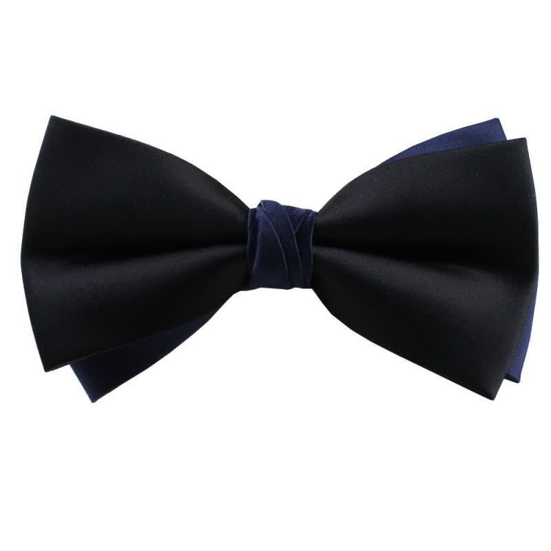 Herren Asymmetrische Zweifarbige Fliege