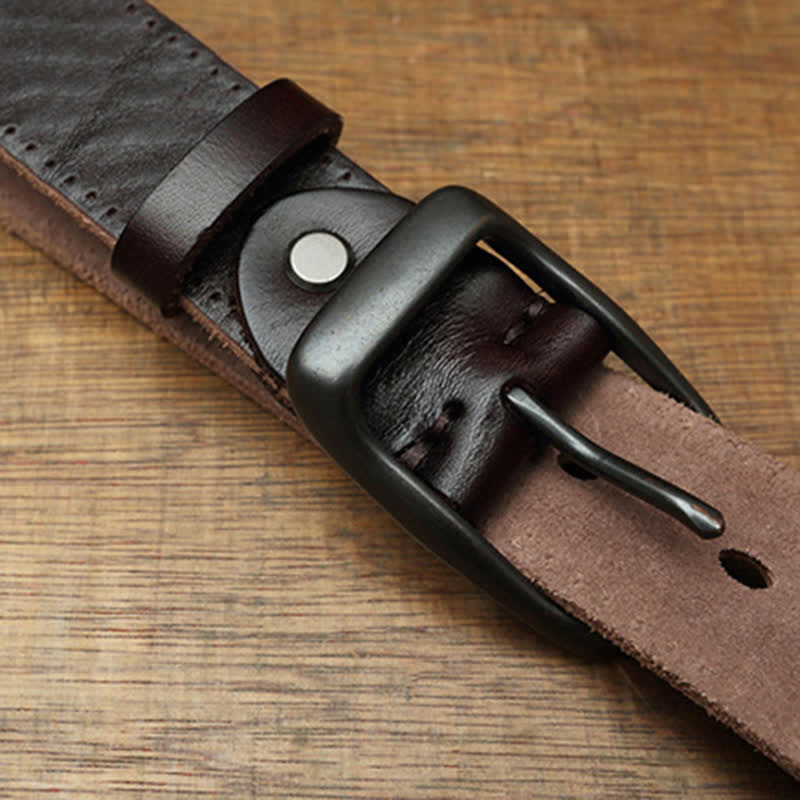 Handgemachter Retro-Hosenledergürtel für Herren - image 5