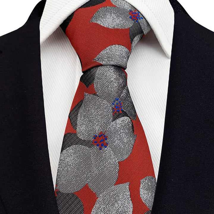 Elegante große Blütenkrawatte für Herren